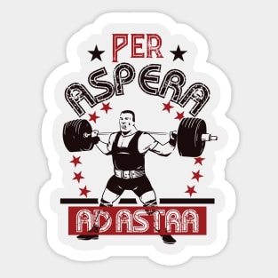 Per aspera ad astra Sticker